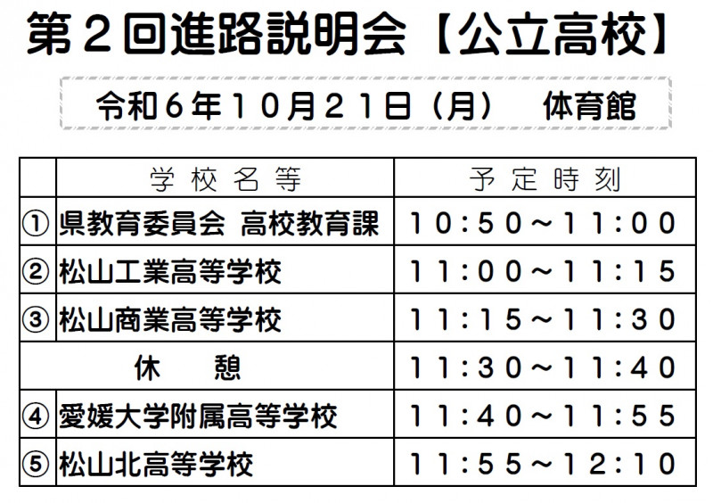 R06進路説明会２