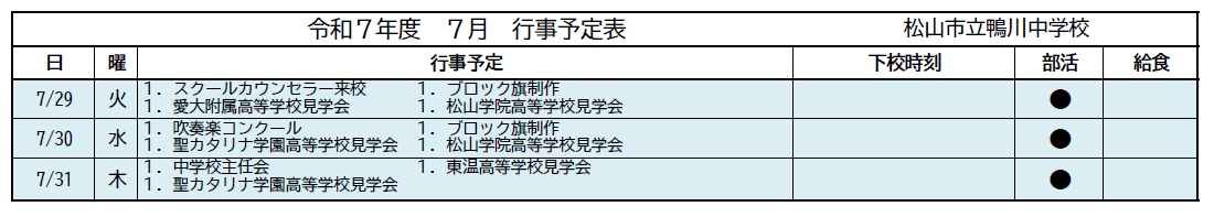７月２